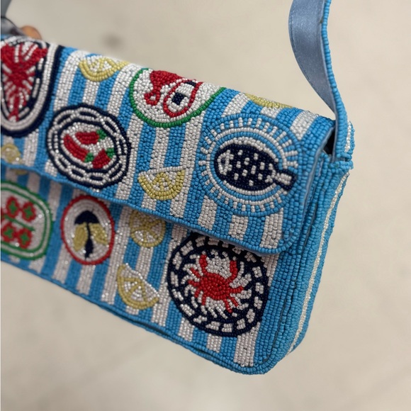 Colorful Beaded Women Bag - Picture 2 of 3